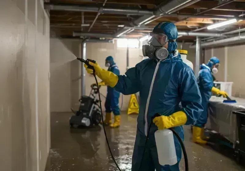 Basement Sanitization and Antimicrobial Treatment process in Ouray County, CO