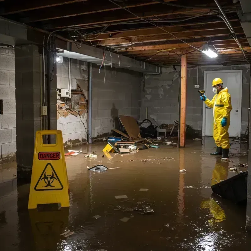 Flooded Basement Electrical Hazard in Ouray County, CO Property